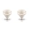 Manhattan Comfort Tulip Swivel Accent Chair in White and Polished Chrome (Set of 2) 2-AC029-WH - alternate 1